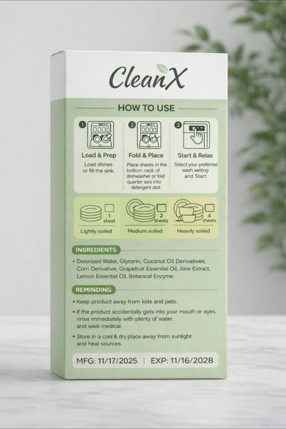 דפים אקולוגים לניקוי המדיח