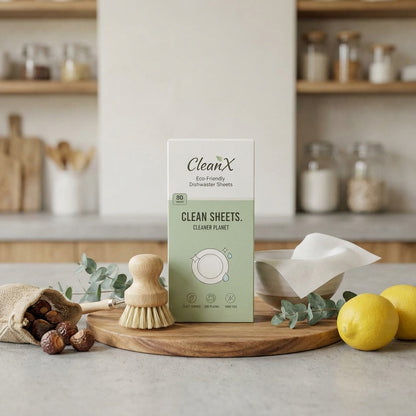 דפים אקולוגים לניקוי המדיח (80 שטיפות)