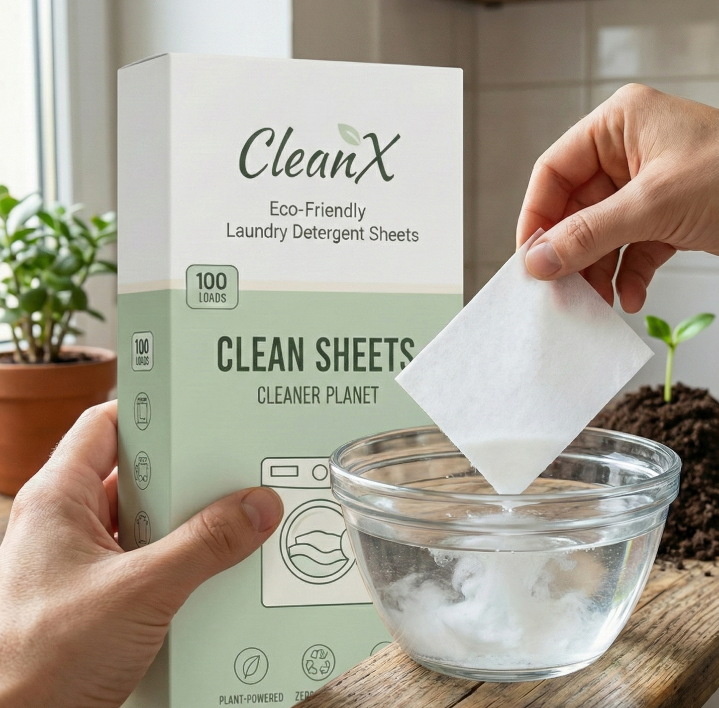 דפים אקלוגים למכונת הכביסה (100 כביסות)